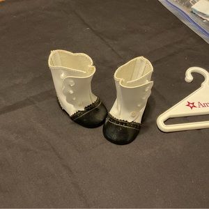 American Girl Doll Samantha Sailor Suit Boots (RETIRED) & AG hanger